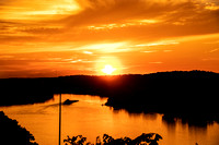 Sunset from Parkersburg WV looking down the ohio river