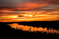 Sunset from Parkersburg WV looking down the ohio river