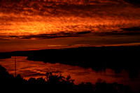 Sunset from Parkersburg WV looking down the ohio river